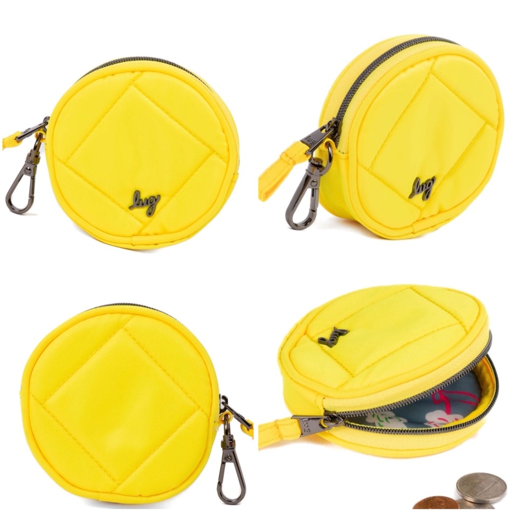 Lug Circle Coin Zip Pouch Clip NWT - Picture 6 of 13